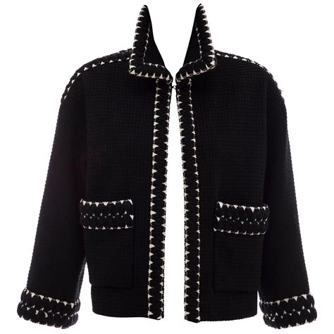 buy chanel tweed black jacket|Chanel jacket price.